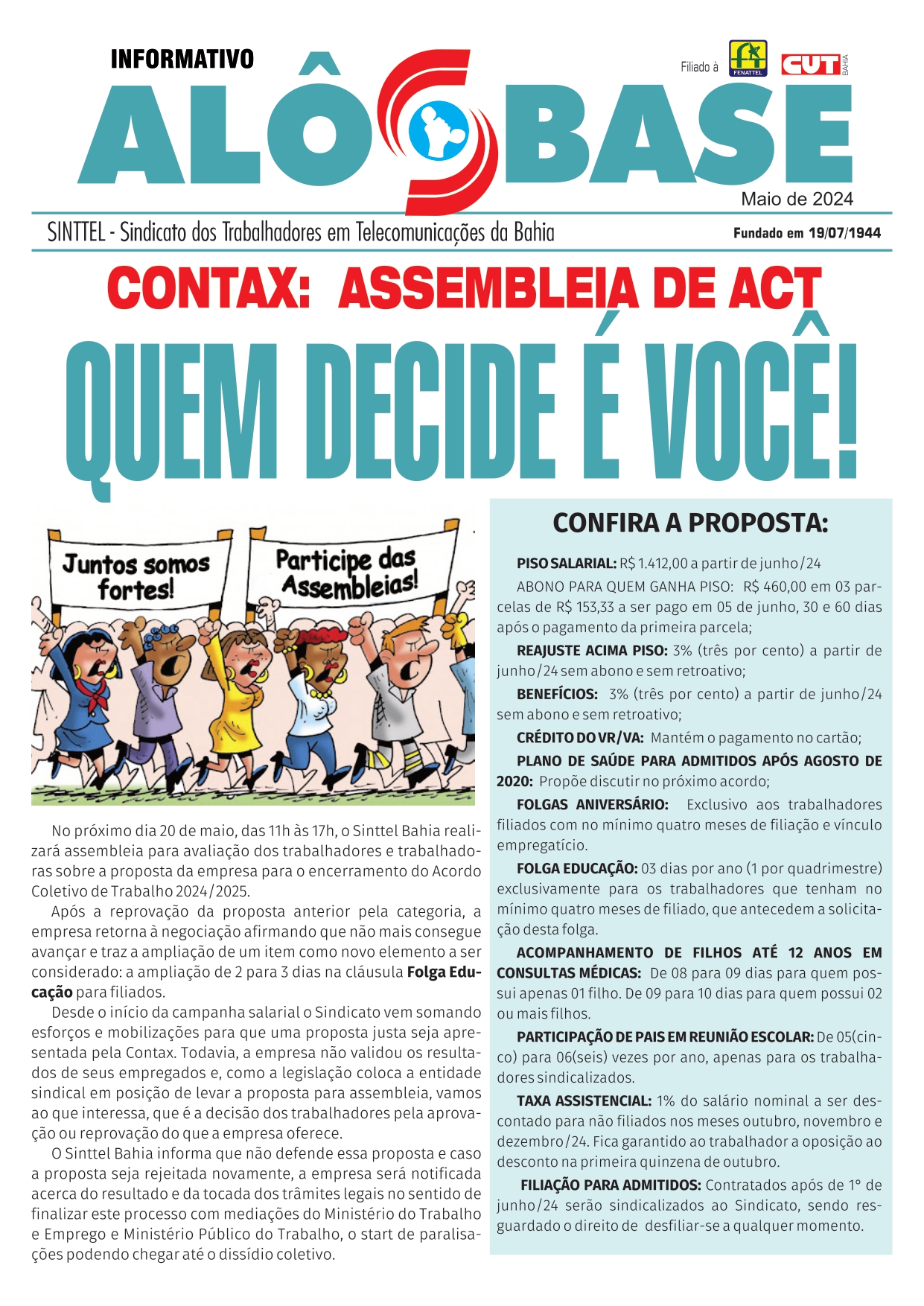  ASSEMBLEIA DE ACT CONTAX  - QUEM DECIDE Ã‰ VOCÃŠ!